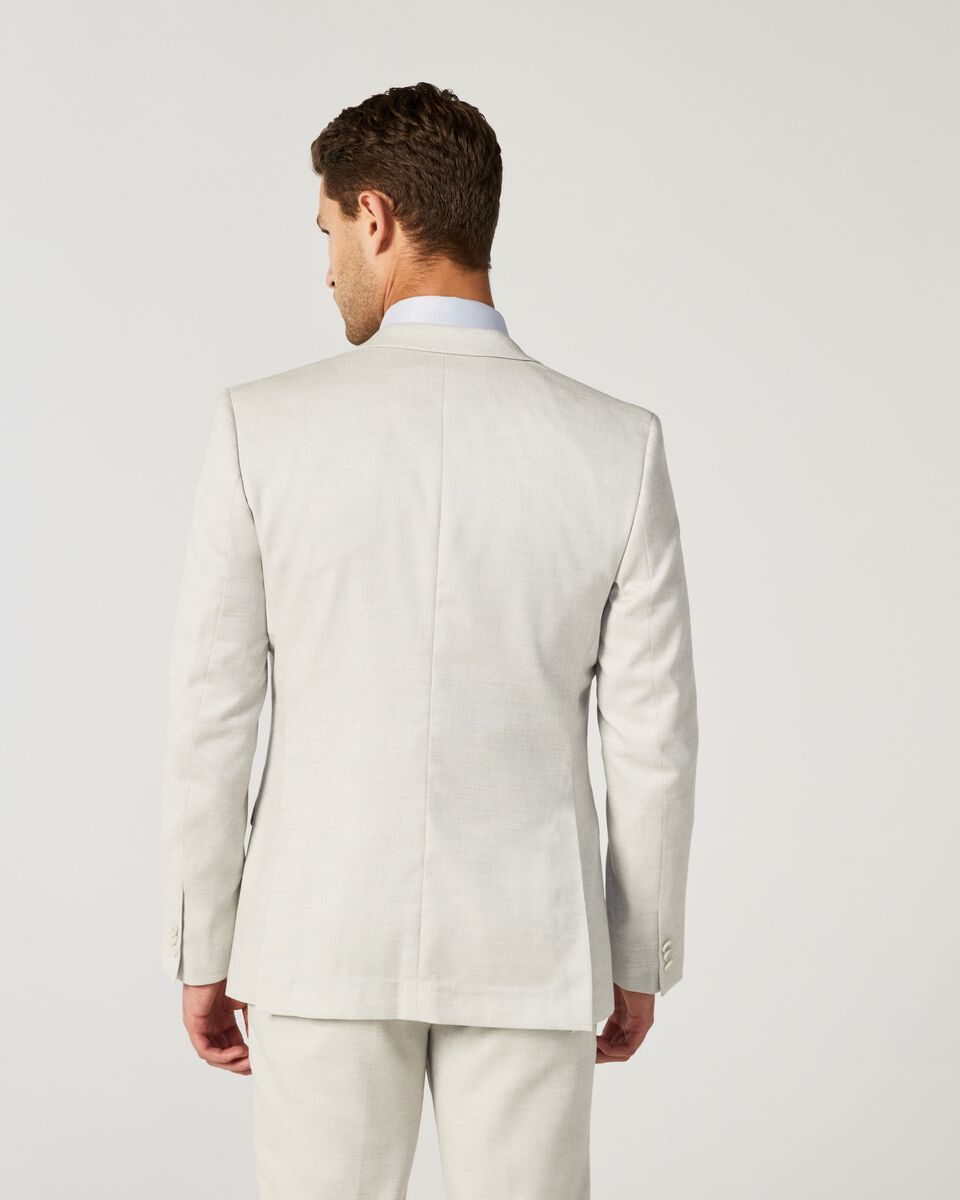 Mens Stone Tailored Suit Jacket